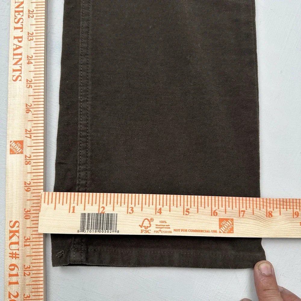 Banana Republic Traveler Moleskin Pants Mens 32x32 Cocoa Brown Slim Chino